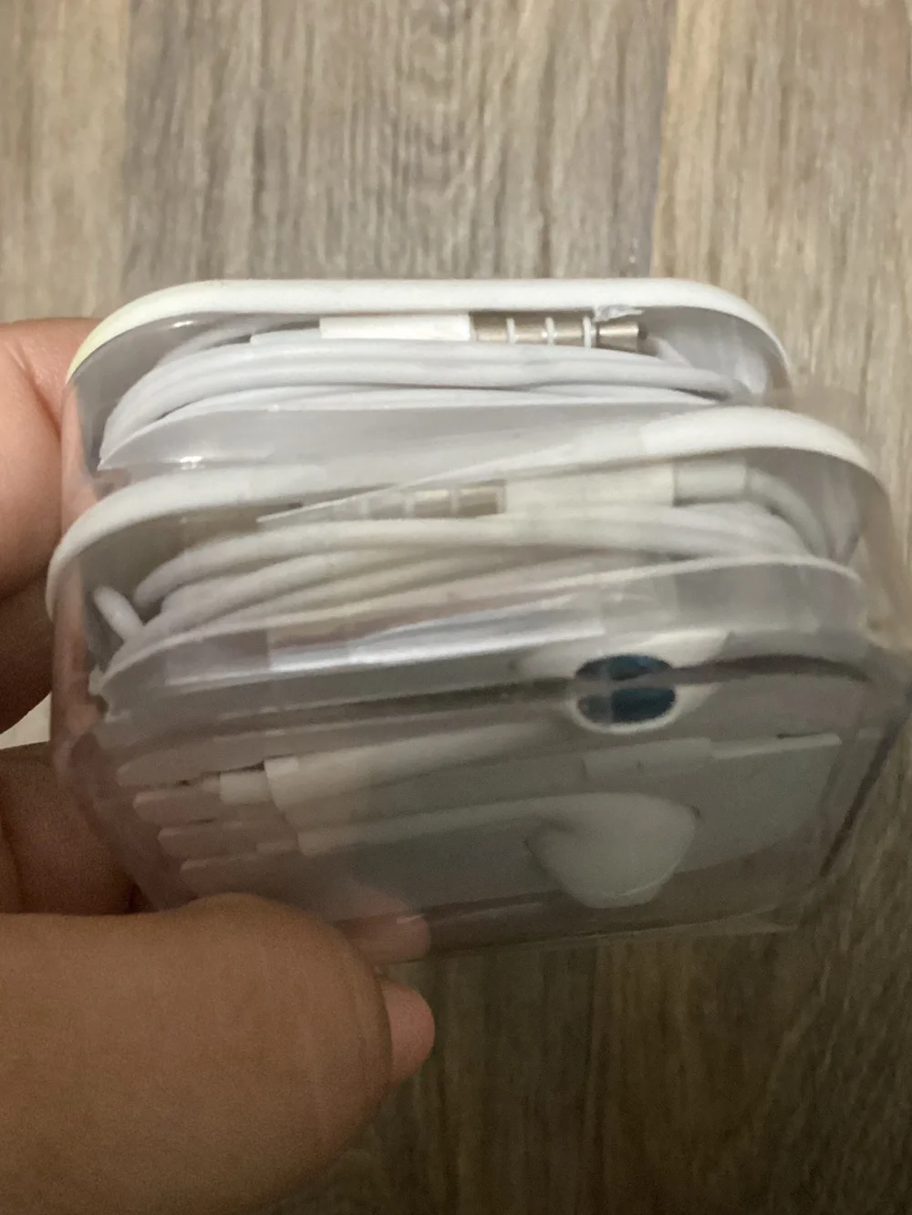 White Wired Earbuds in Carrying Case